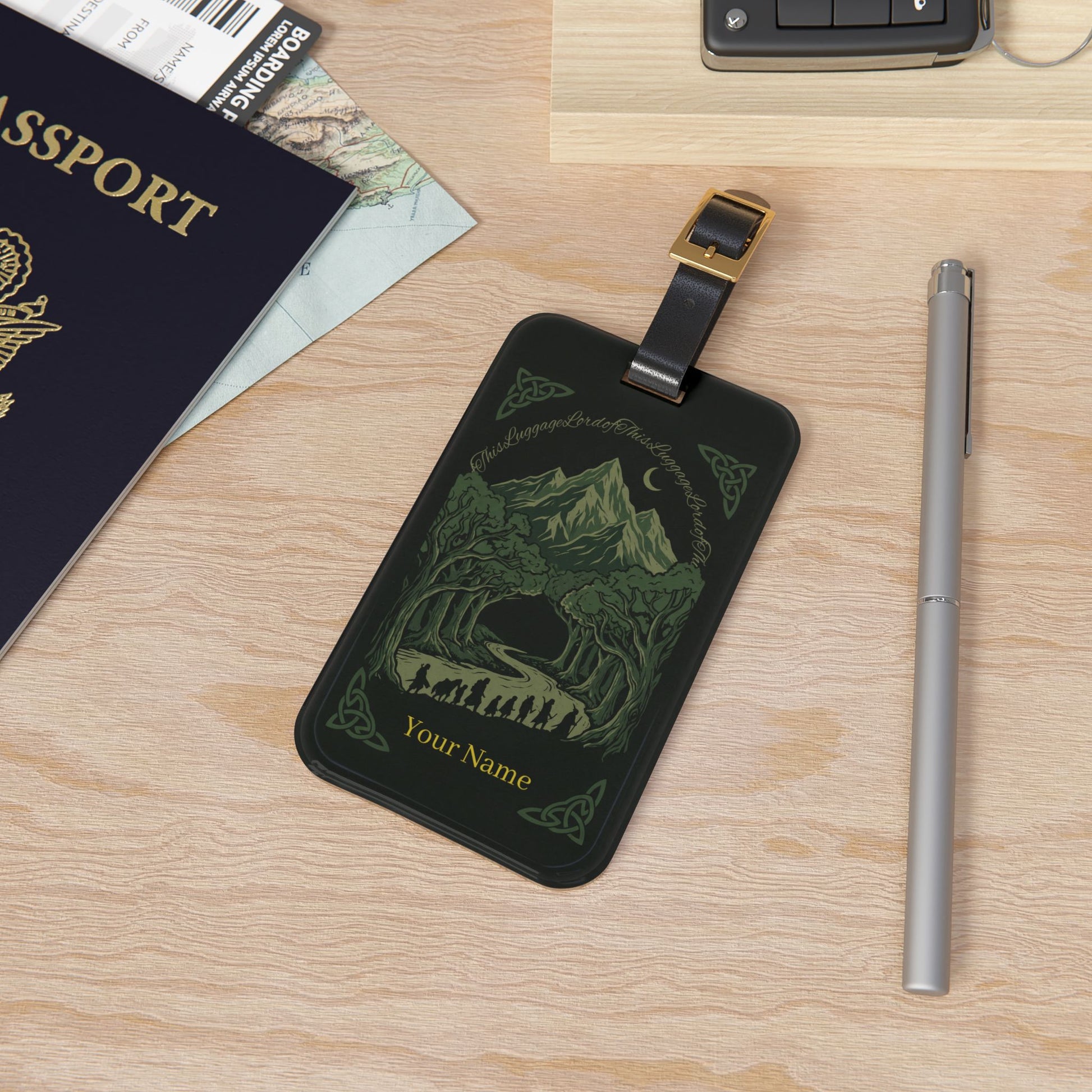 Lord of This Luggage - Luggage Tag | Mountain Forest Hobbit Travel Tag