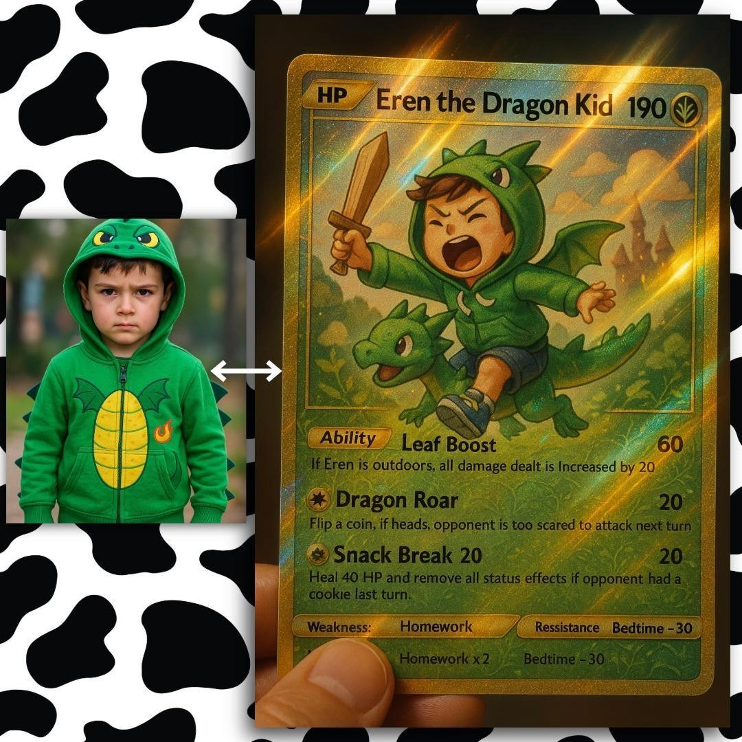 5 Pack - Custom Holographic Pokémon-Style Trading Card