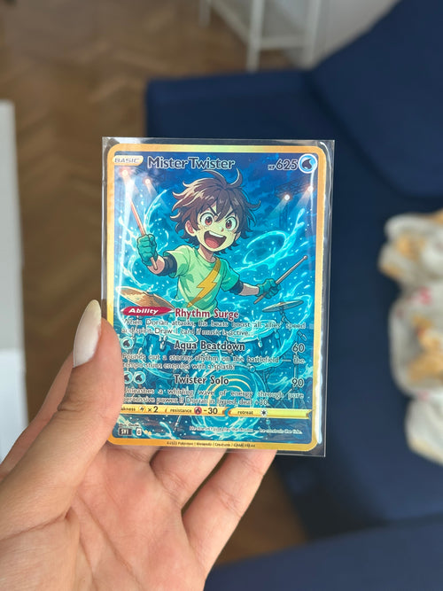 Custom Holographic Pokémon-Style Trading Card