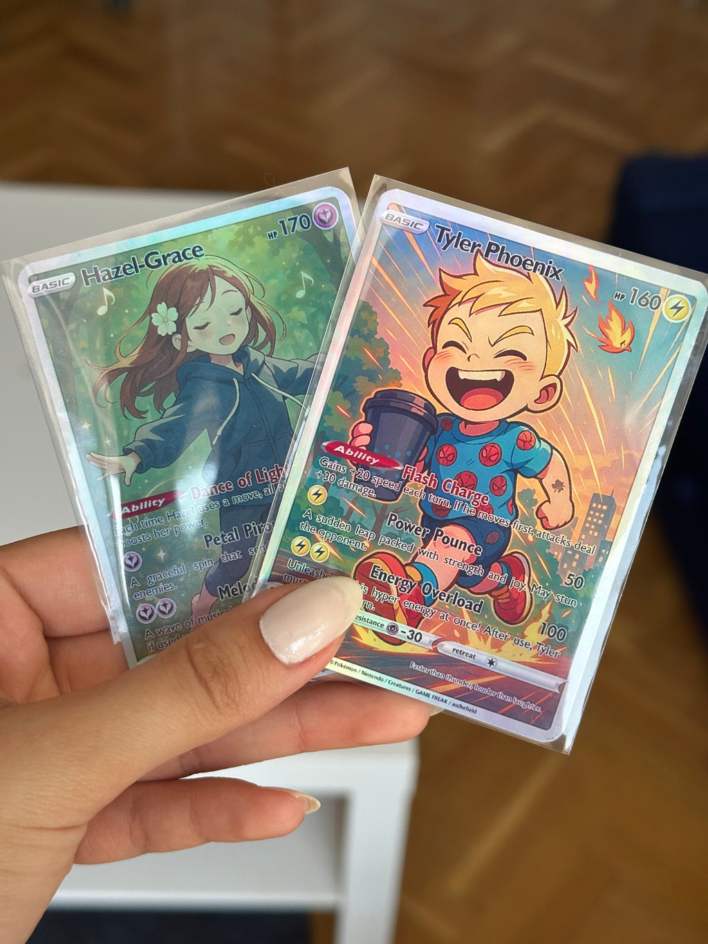 5 Pack - Custom Holographic Pokémon-Style Trading Card