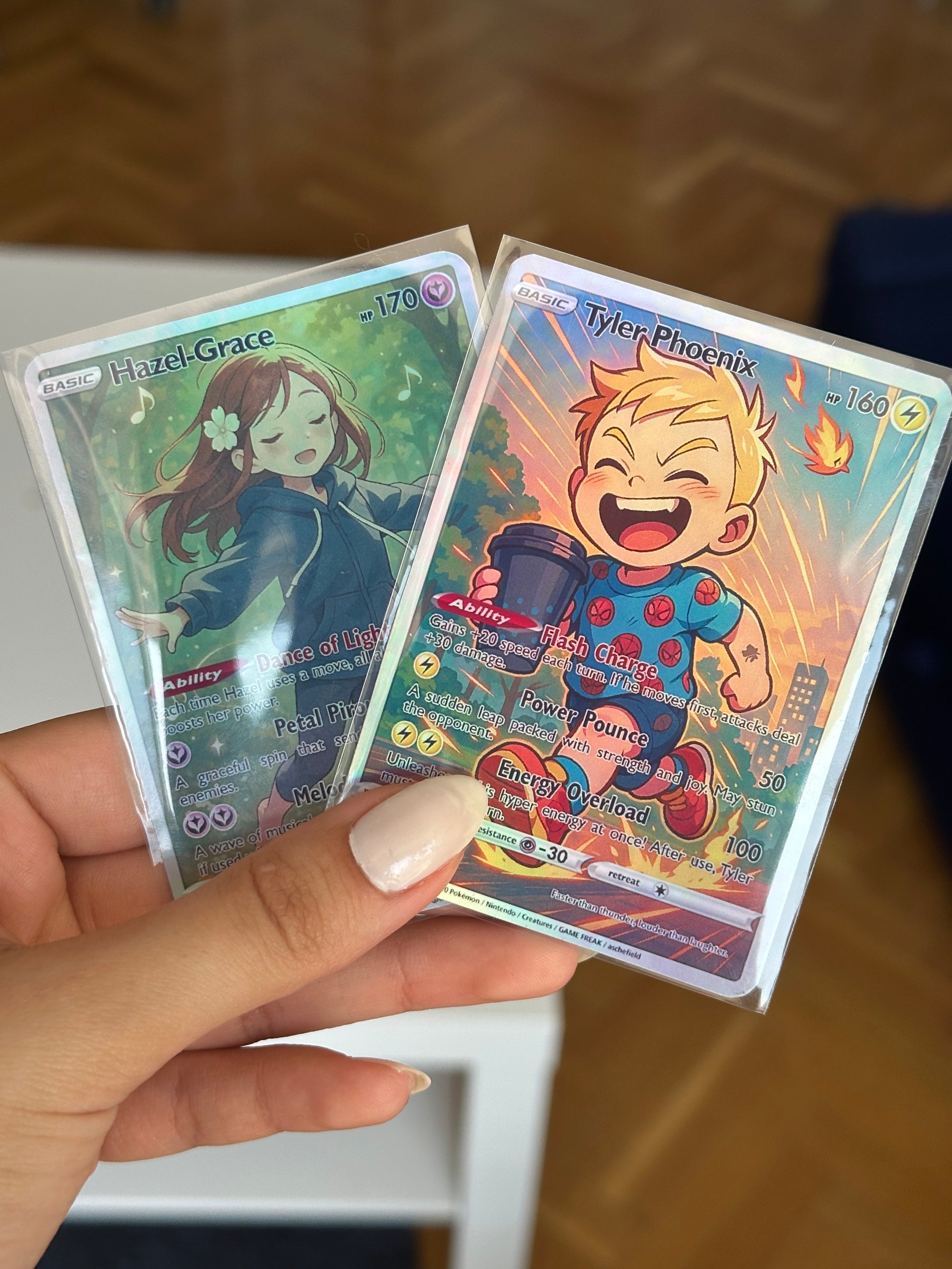 5 Pack - Custom Holographic Pokémon-Style Trading Card
