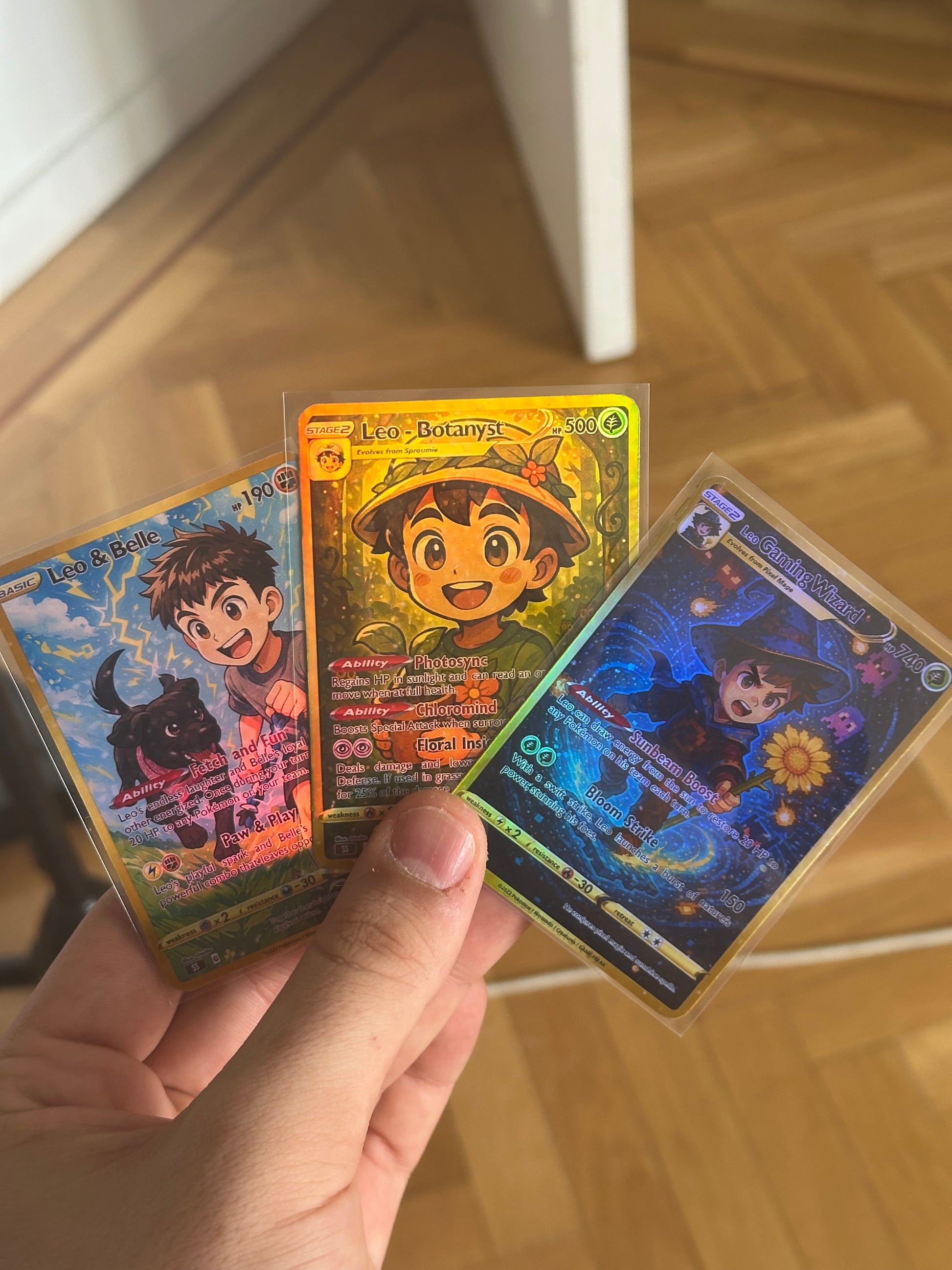 5 Pack - Custom Holographic Pokémon-Style Trading Card