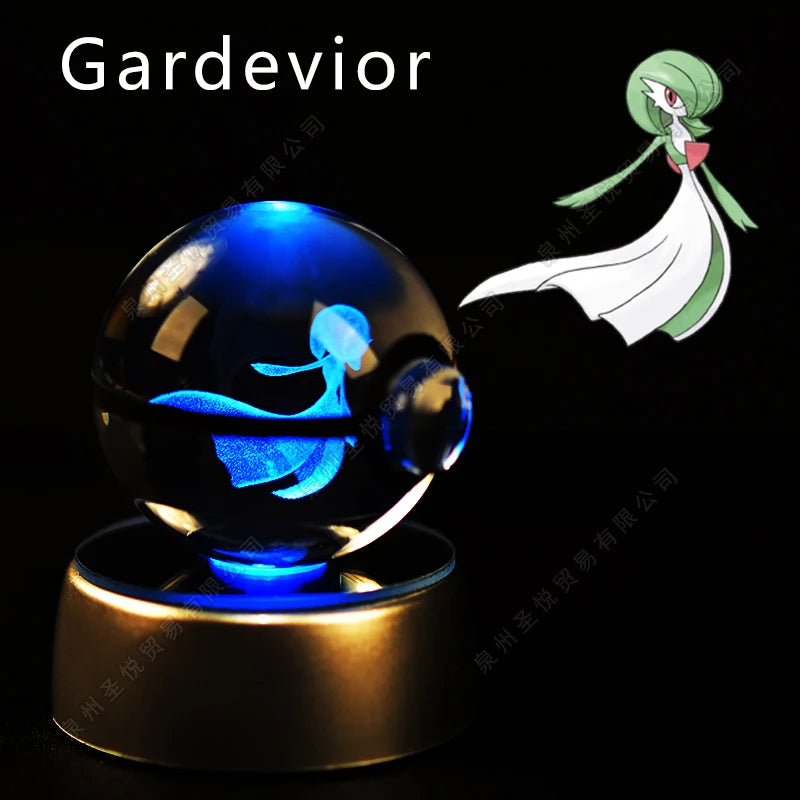 Pokémon 3D Crystal Pokéball Lamp – Pikachu, Gengar, Mewtwo and More