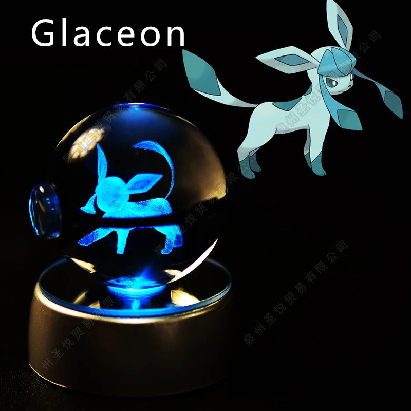 Pokémon 3D Crystal Pokéball Lamp – Pikachu, Gengar, Mewtwo and More