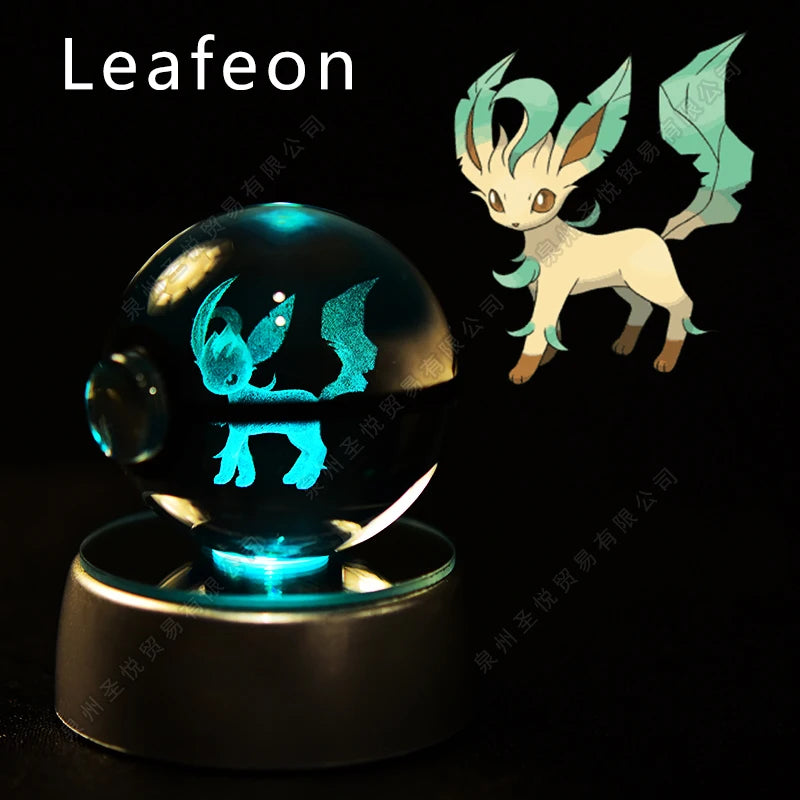 Pokémon 3D Crystal Pokéball Lamp – Pikachu, Gengar, Mewtwo and More