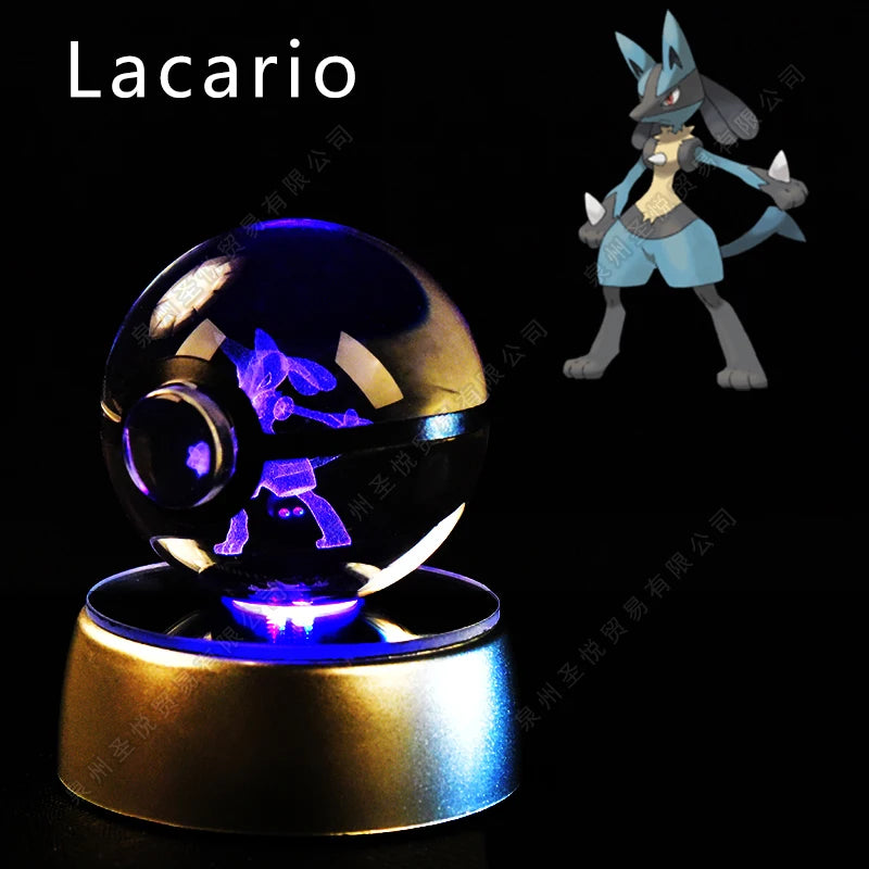Pokémon 3D Crystal Pokéball Lamp – Pikachu, Gengar, Mewtwo and More