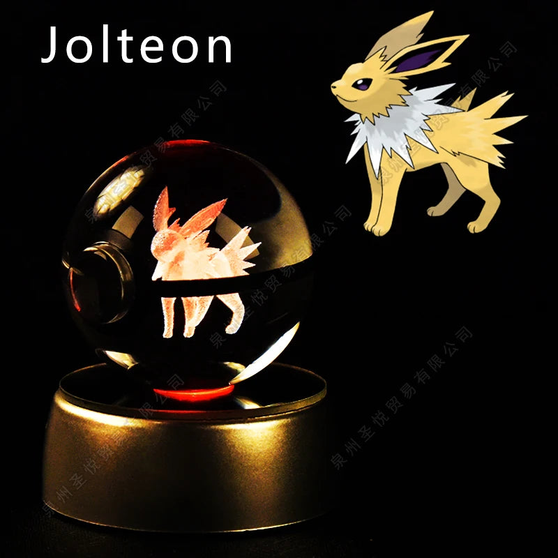 Pokémon 3D Crystal Pokéball Lamp – Pikachu, Gengar, Mewtwo and More