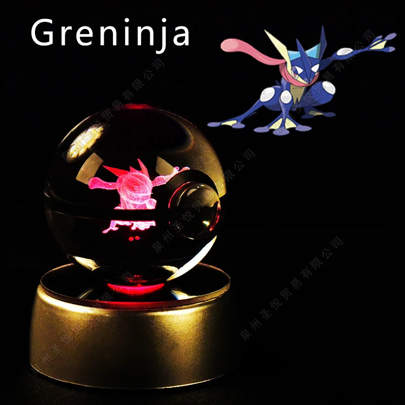 Pokémon 3D Crystal Pokéball Lamp – Pikachu, Gengar, Mewtwo and More