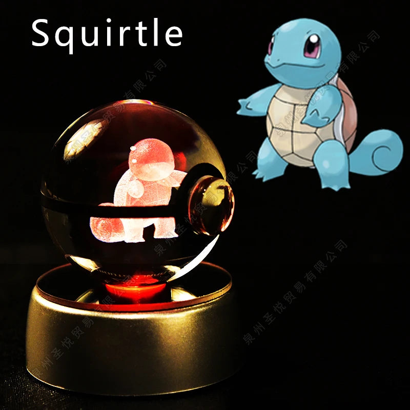 Pokémon 3D Crystal Pokéball Lamp – Pikachu, Gengar, Mewtwo and More