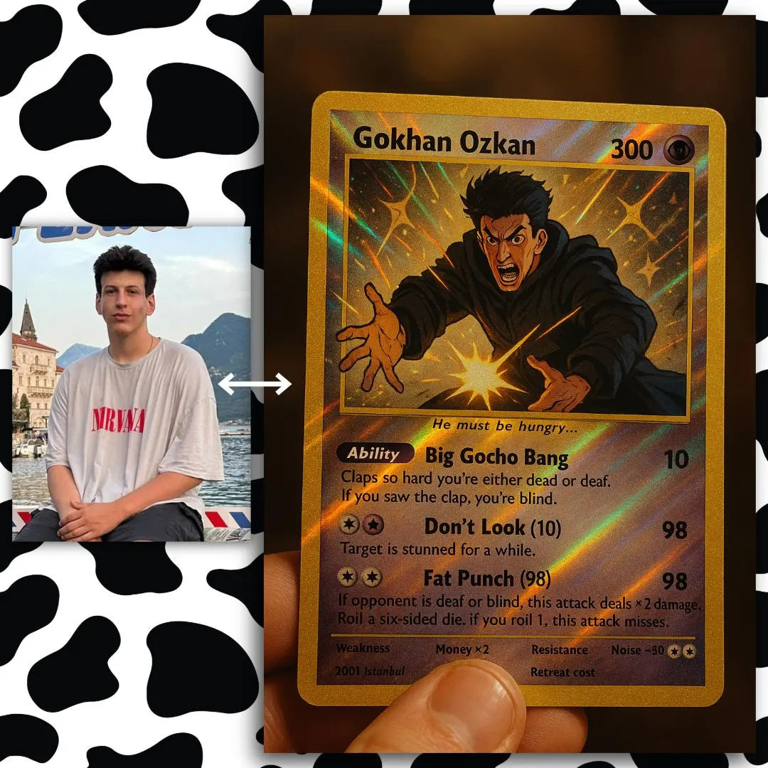 5 Pack - Custom Holographic Pokémon-Style Trading Card